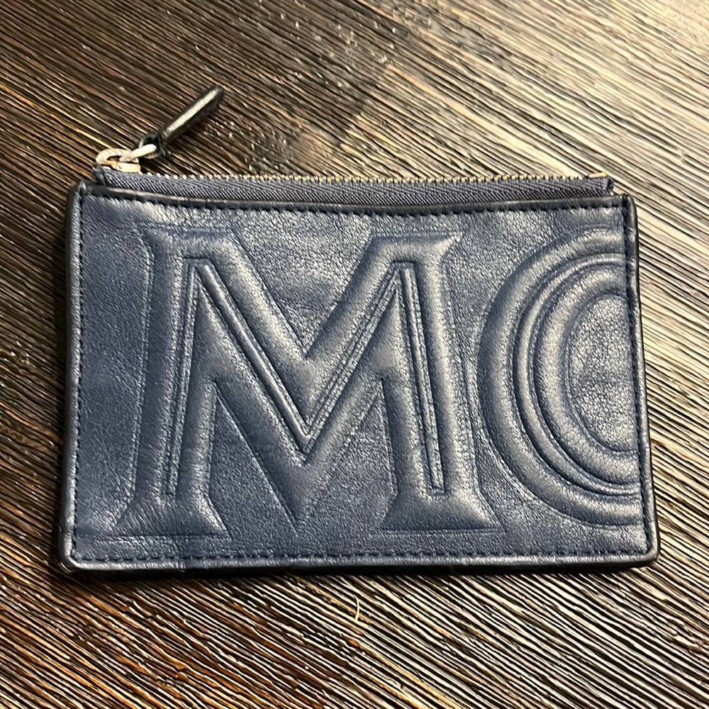 MCM Card Wallet in Navy